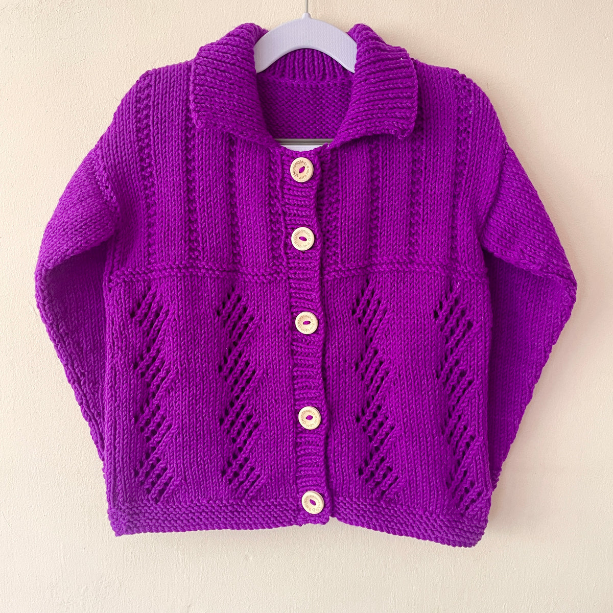 "Goosebumps" Handmade Cardigan Size Approx 3-5 Years