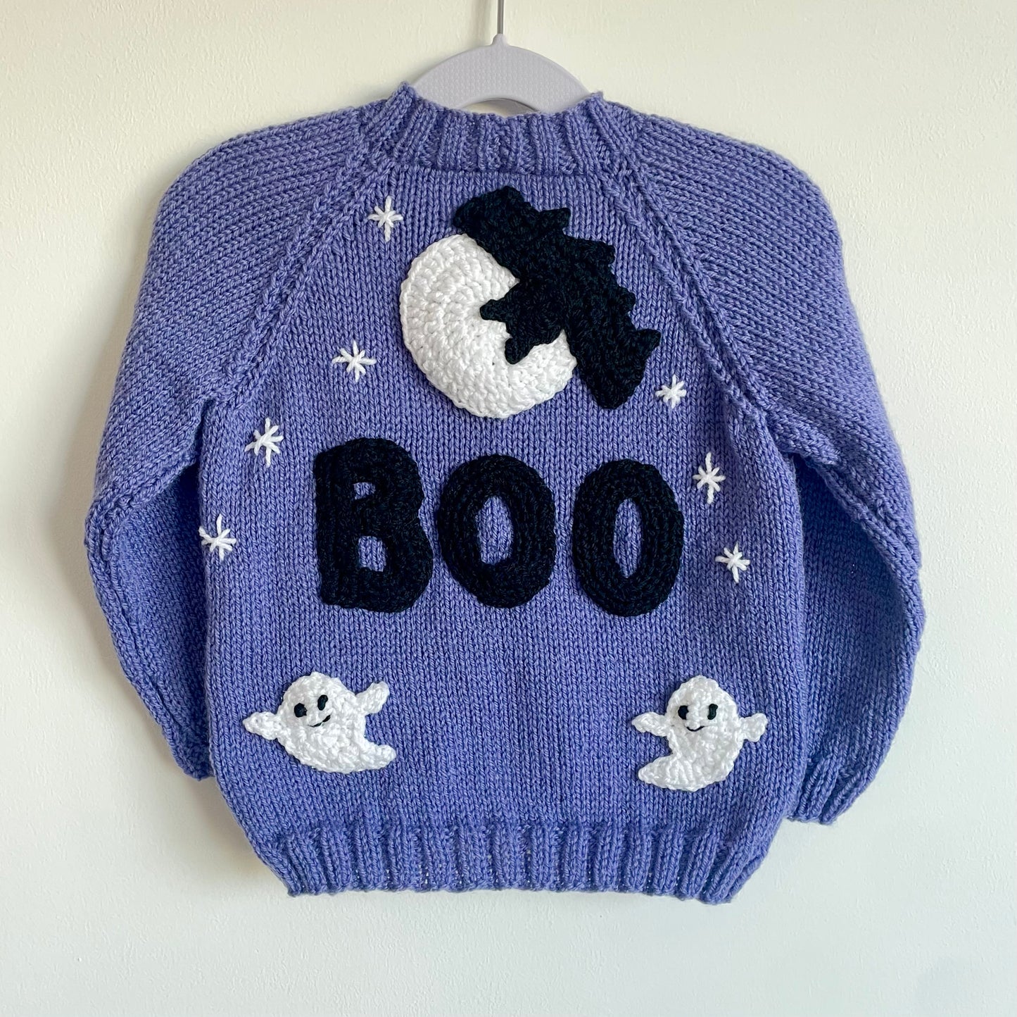 "BOO" Handmade Cardigan Size Approx 2-3 Years