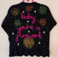"Baby You're A Firework" Handmade Cardigan Size Approx 3-4 Years