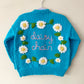 "Daisy Chain” Handmade Cardigan Size Approx 4-6 Years