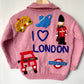 "I ♥️ London” Handmade Cardigan Size Approx 6-8 Years