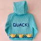 "QUACK" Handmade Hooded Cardigan Size Approx 2-3 Years