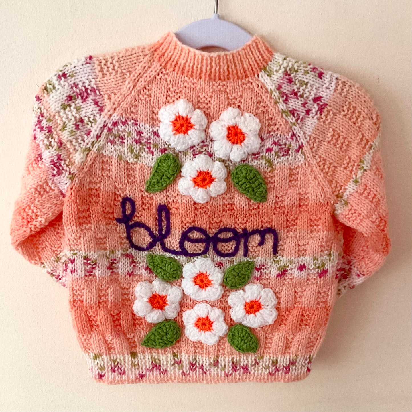 “Bloom” Handmade Cardigan Size Approx 1-2 Years
