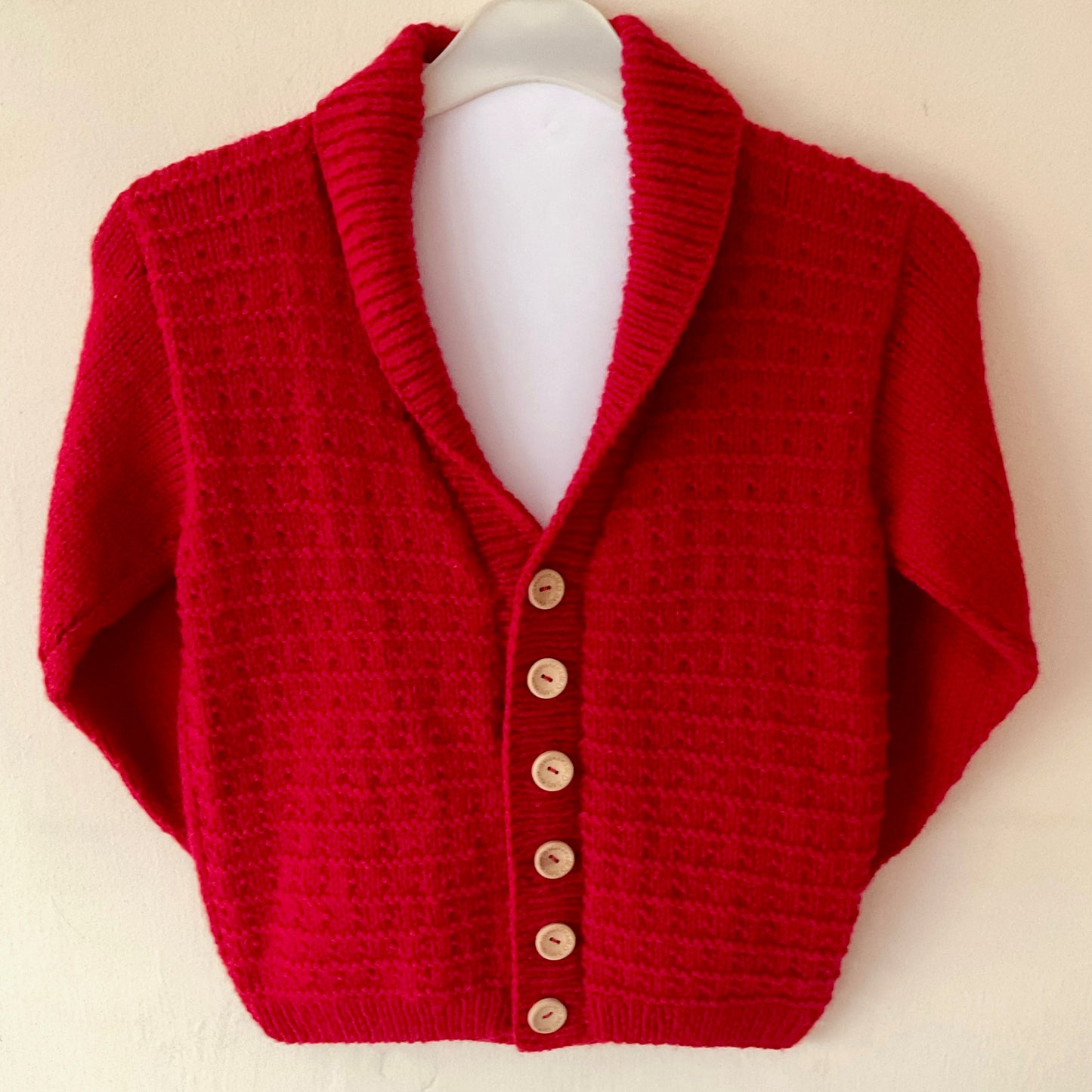"Rockin' Around” Handmade Cardigan Size Approx 4-6 Years