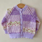 "Bisous” Handmade Cardigan Size Approx 1-2 Years