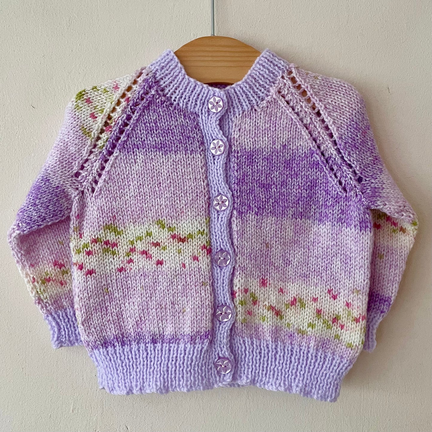 "Bisous” Handmade Cardigan Size Approx 1-2 Years