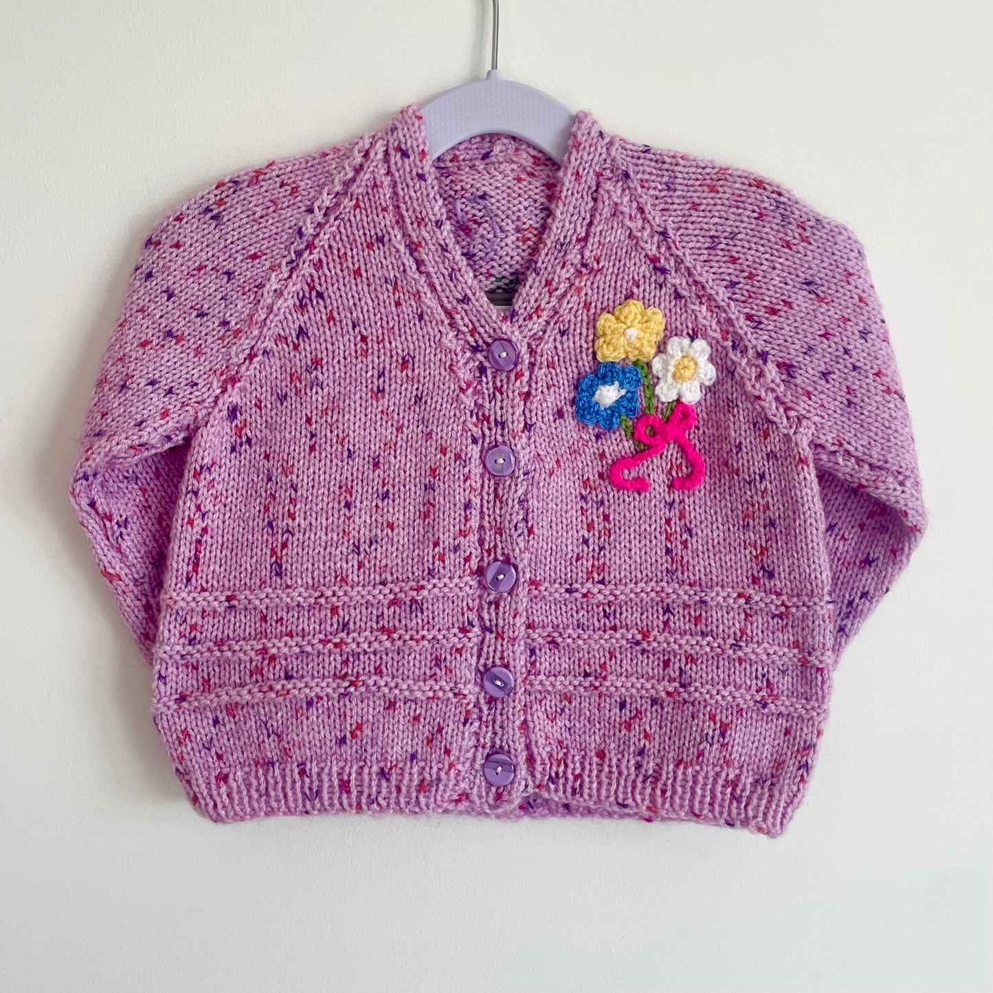 "Bloom" Handmade Cardigan Size Approx 2-3 Years