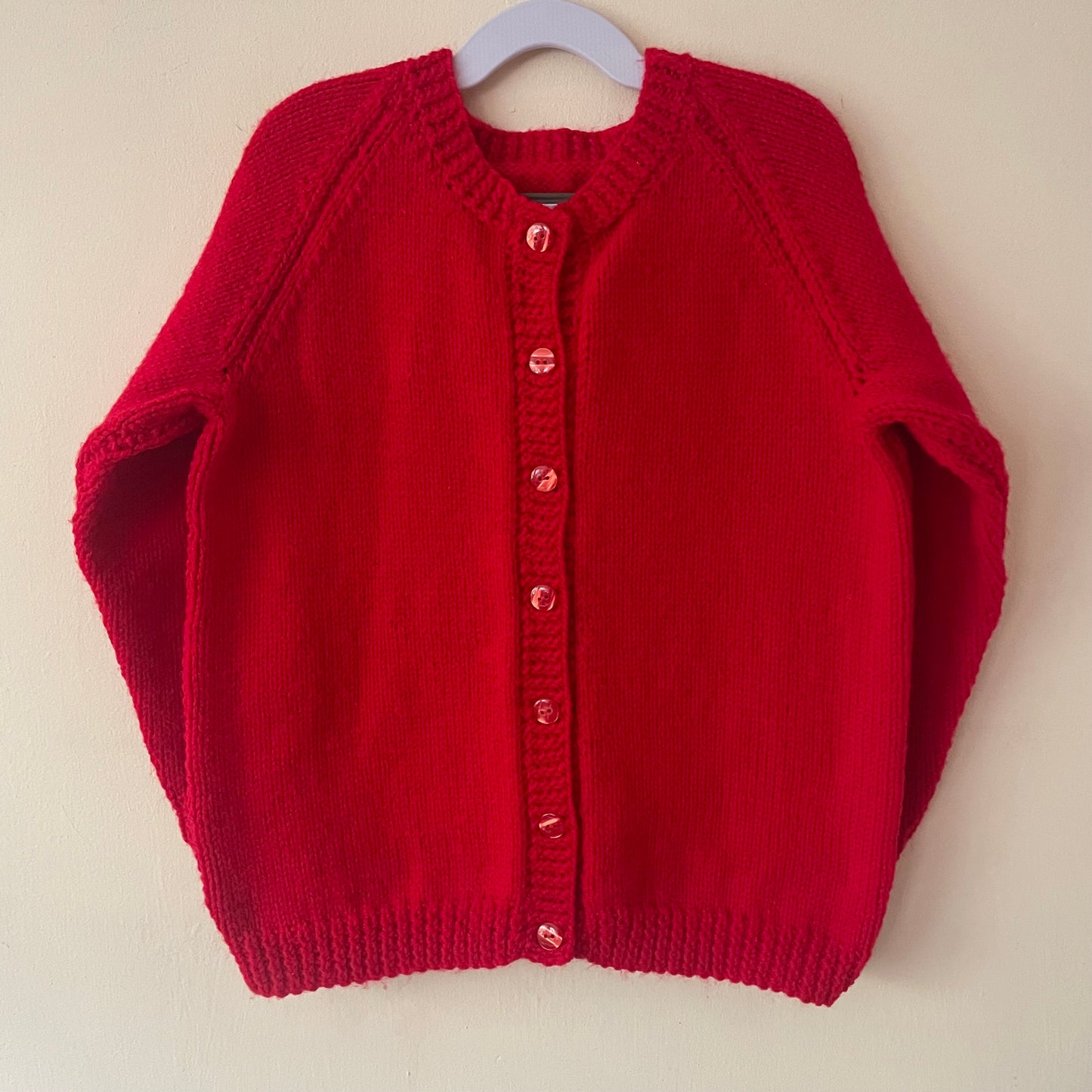 "FAB YULE OUS” Handmade Cardigan Size Approx 6-8 Years