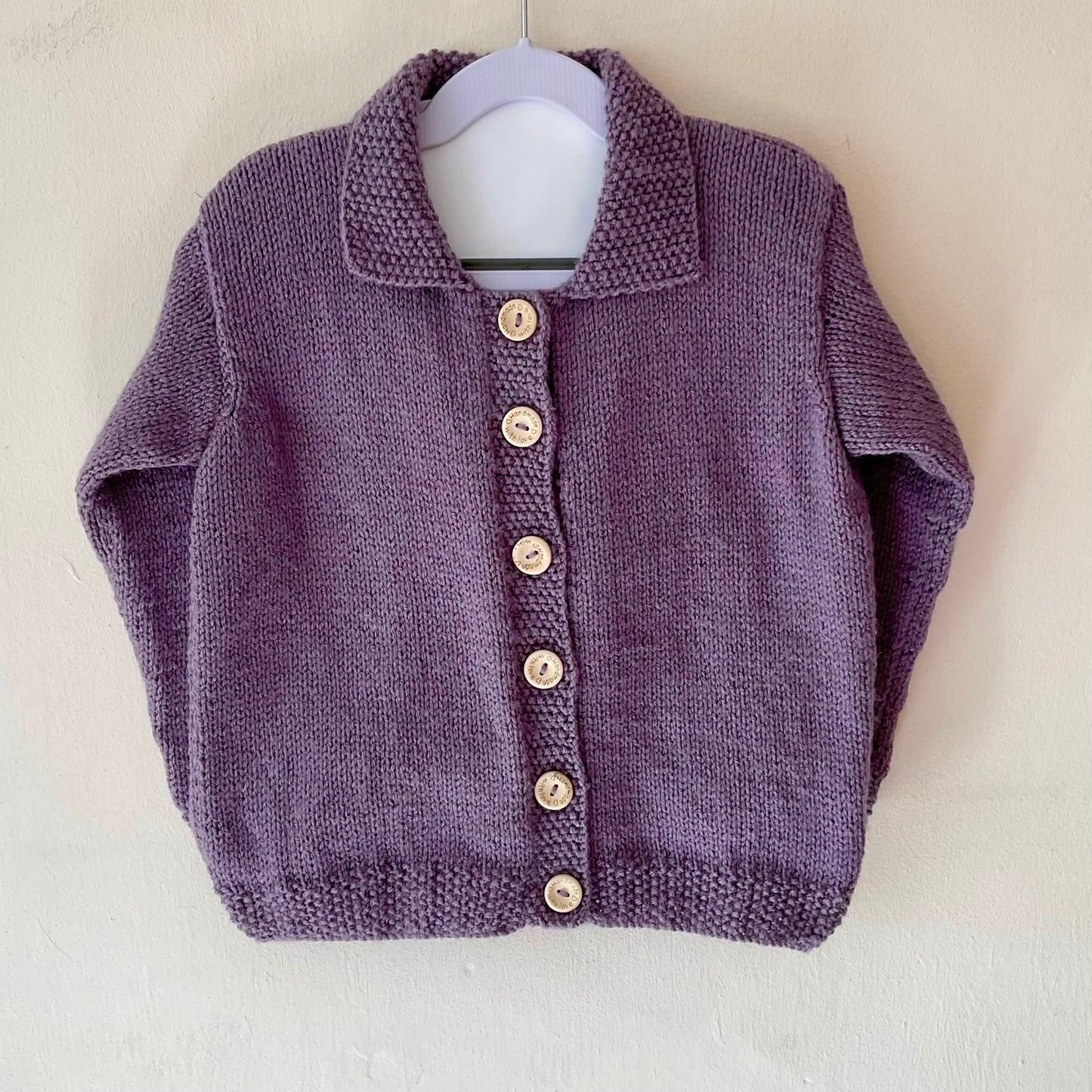 "Room On The Broom” Handmade Cardigan Size Approx 4-6 Years