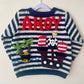 "AHOY” Handmade Jumper Size Approx 4-6 Years
