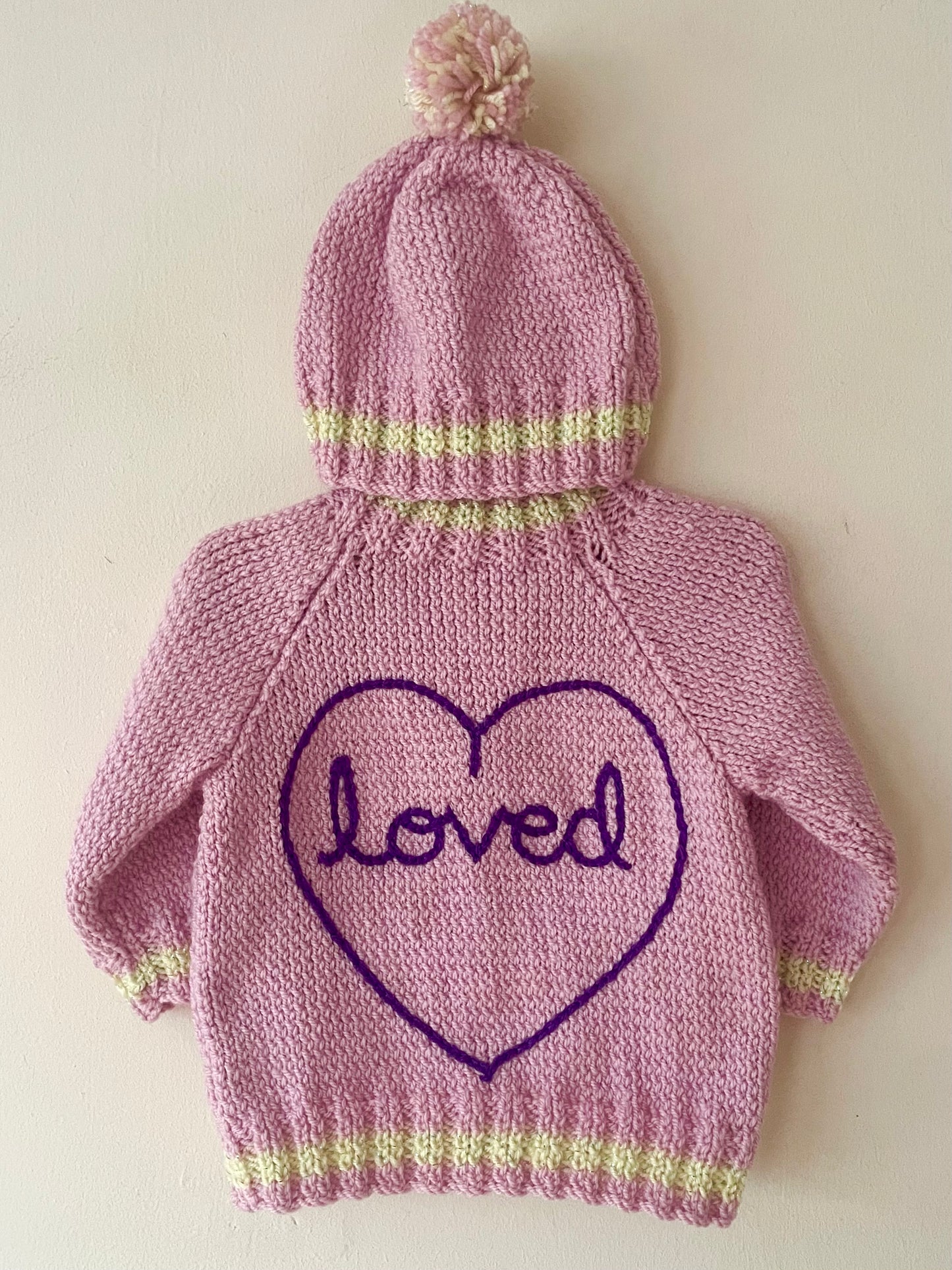 "Loved” Handmade Cardigan Size Approx 6-12 Months
