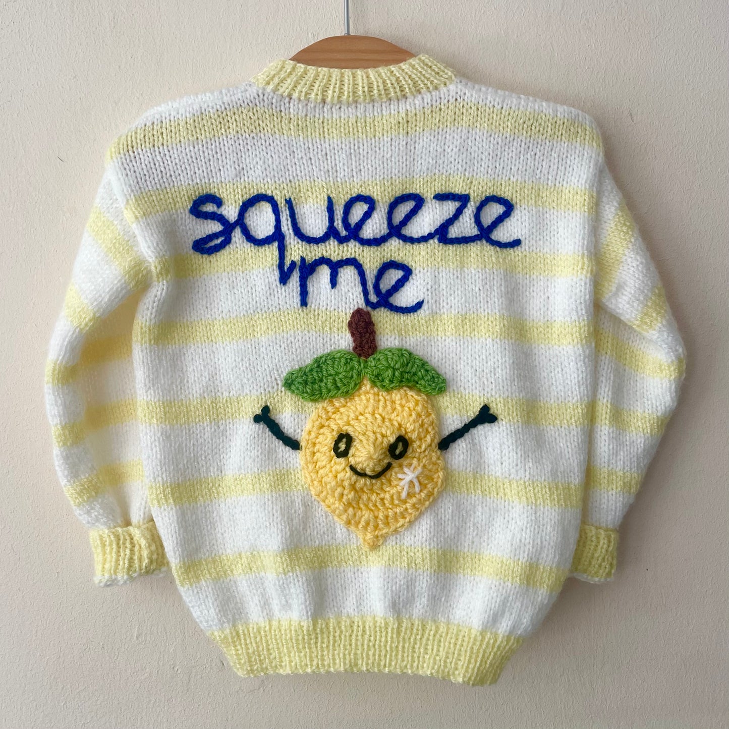"Squeeze Me" Handmade Cardigan Size Approx 1-2 Years