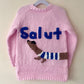 "Salut" Handmade Cardigan Size Approx 3-5 Years