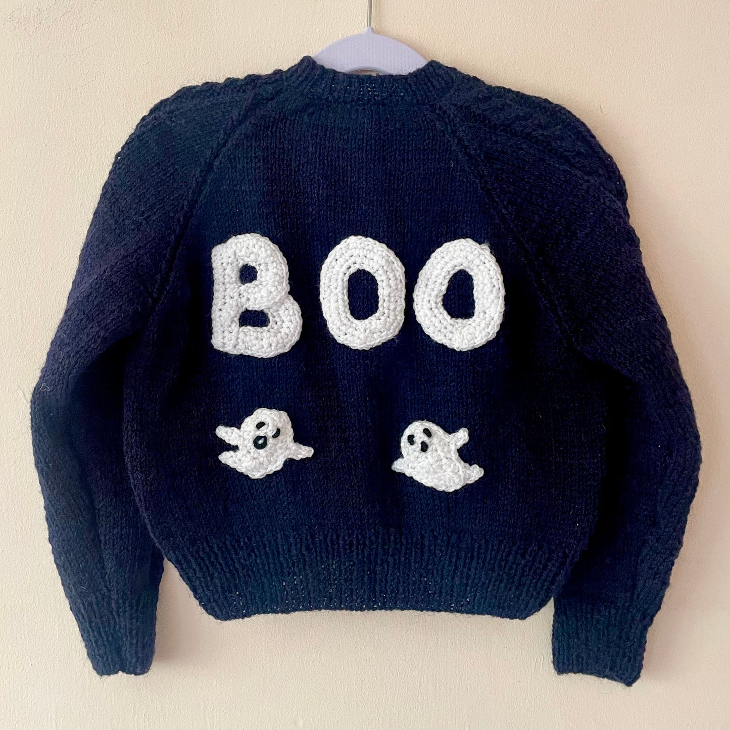 "BOO" Handmade Cardigan Size Approx 1.5-2.5 Years