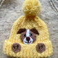 Hand Knitted Dog Hat - Age 6-12 Months