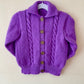 "Creepy Crew" Handmade Cardigan Size Approx 2-3 Years
