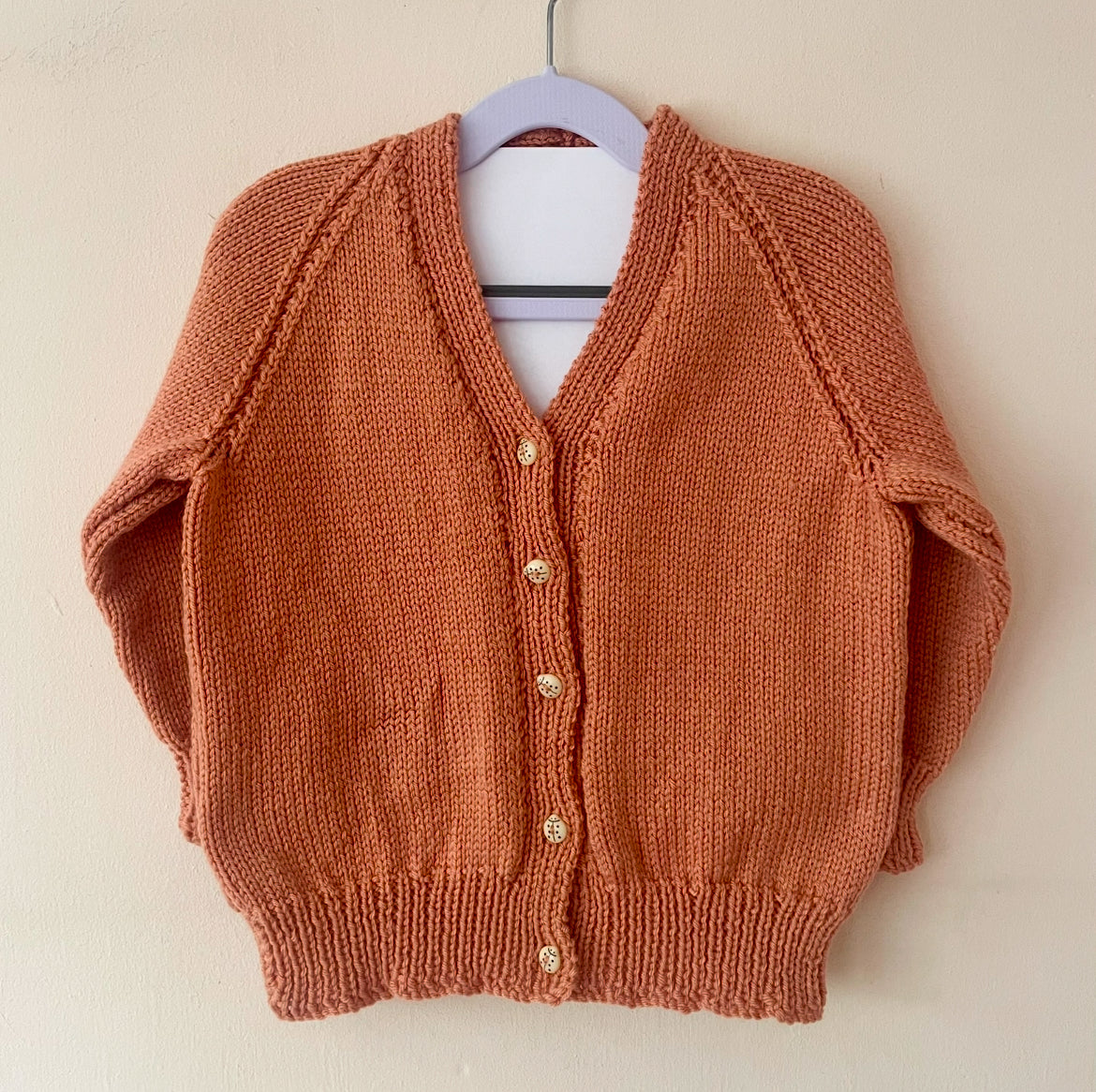 "Oi Frog" Handmade Cardigan Size Approx 3-4 Years