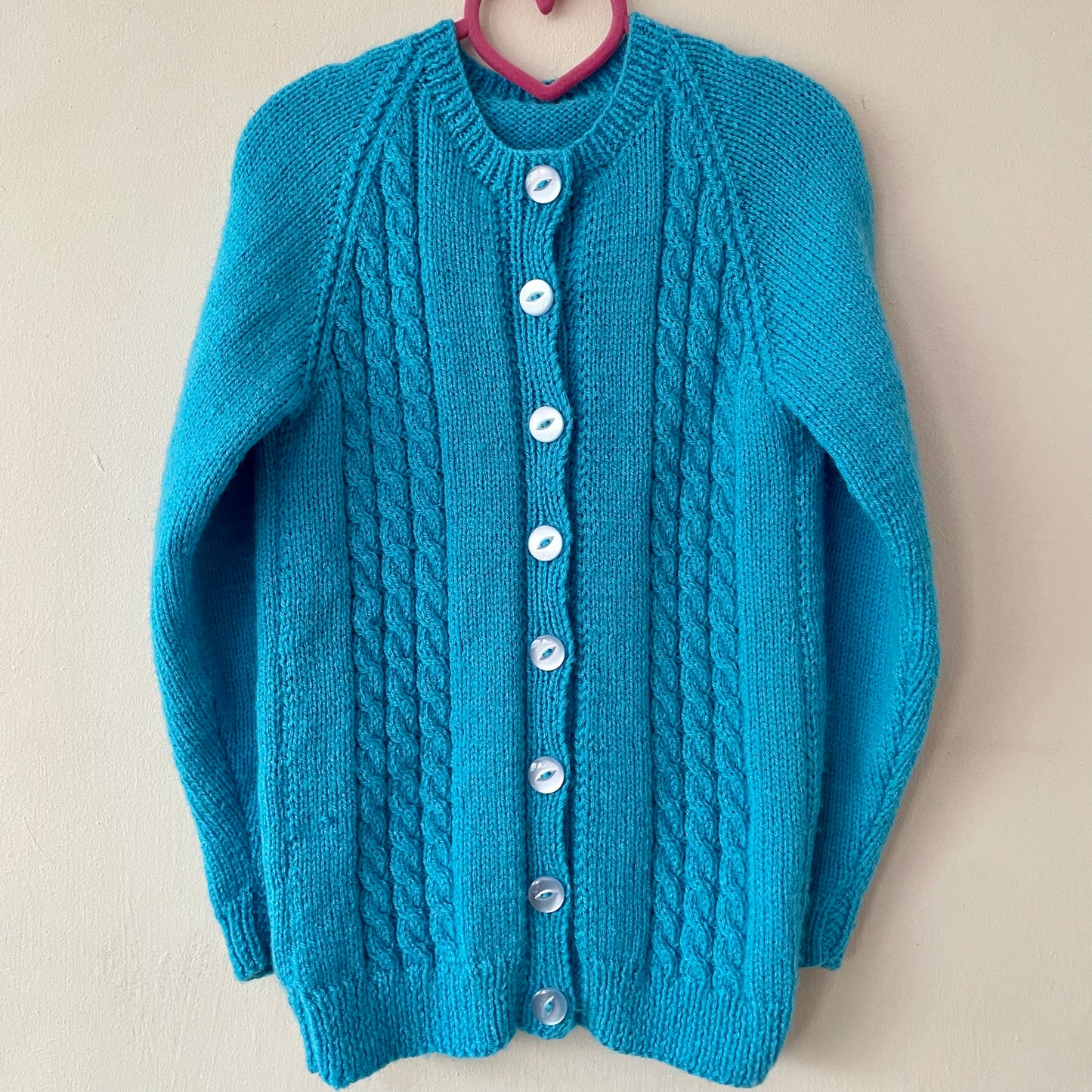 "Fries Before Guys" Autumn Handmade Cardigan Size Approx 5-6 Years