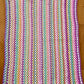 Large Rainbow Bobble Handmade Blanket