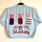 "Pigs In Blankets" Handmade Cardigan Size Approx 5-7 Years