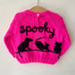 "Spooky" Handmade Jumper Size Approx 12-18 Months
