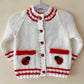 "Love Bug” Handmade Cardigan Size Approx 1-2 Years