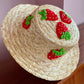 Strawberry Embellished Straw Hat - Age 1-3 Years