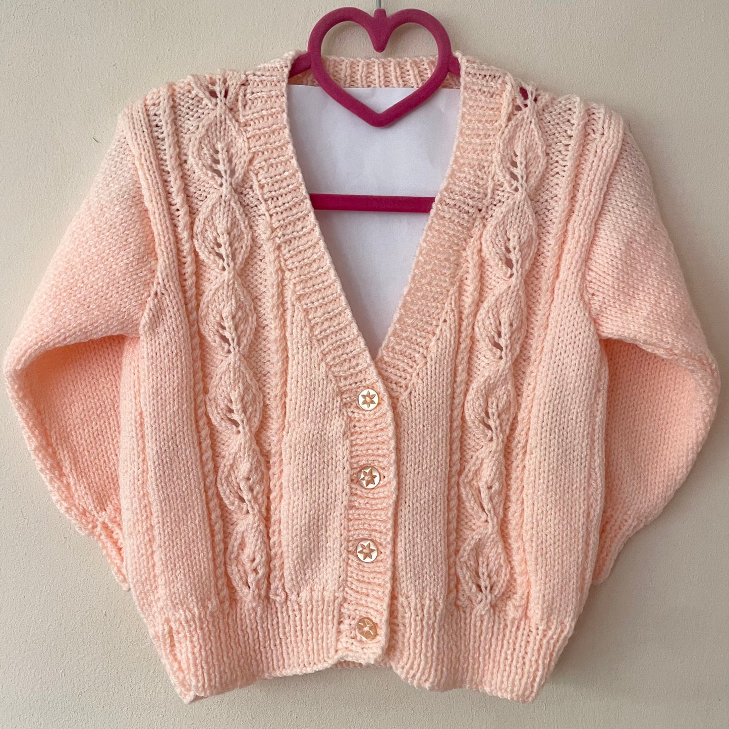 "Just Dance" Handmade Cardigan Size Approx 18 months to 2.5 Years