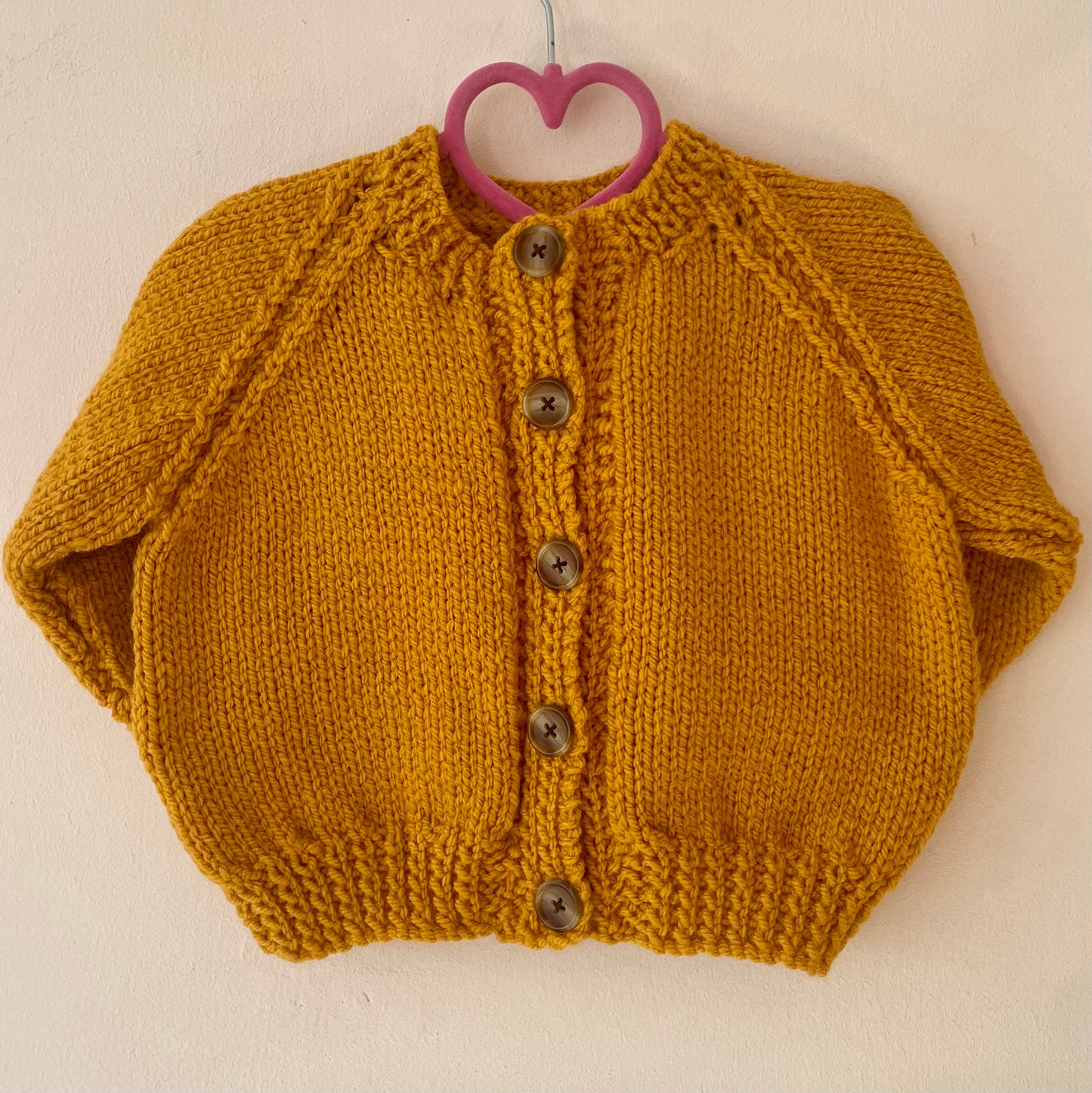 "Pumpkin Spice” Handmade Cardigan Size Approx 1-2 Years