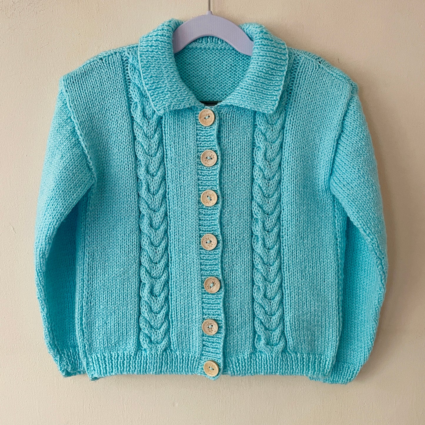 "On The Beach” Handmade Cardigan Size Approx 3-4 Years