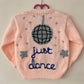 "Just Dance" Handmade Cardigan Size Approx 18 months to 2.5 Years