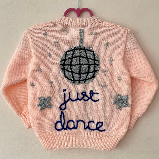 "Just Dance" Handmade Cardigan Size Approx 18 months to 2.5 Years