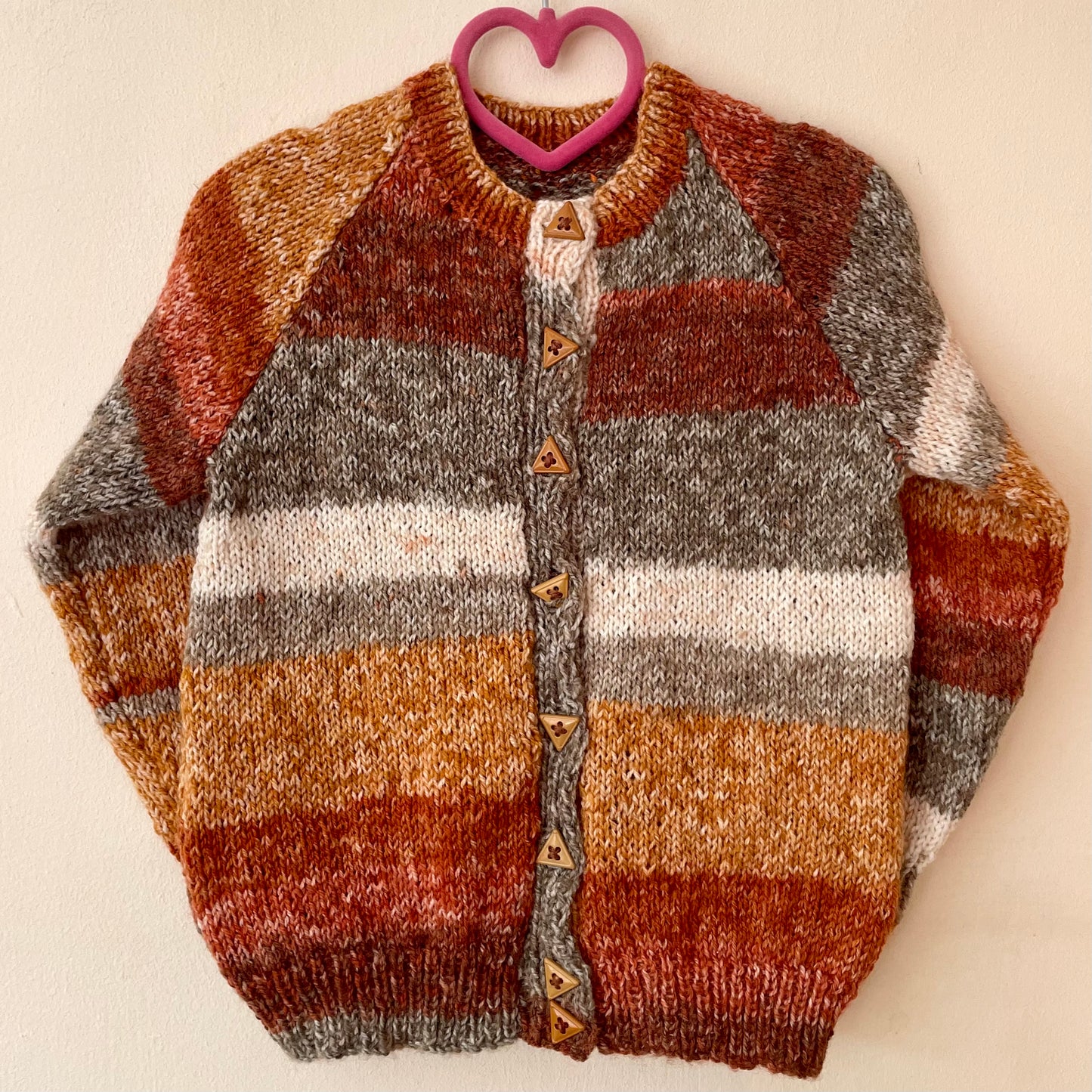 “Let's Get Cosy” Handmade Cardigan Size Approx 2.5-3.5 Years
