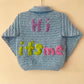 "Hi It's Me" Handmade Cardigan Size Approx 1.5-2.5 Years