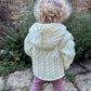 Cream Bobble Handmade Hoody Size Approx 2.5-3.5 Years