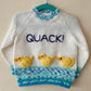 "QUACK!" Handmade Jumper Size Approx 1-2 Years