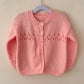 "Swan Lake” Handmade Pink Cardigan Size Approx 3-5 Years