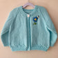 "Always Flowers” Handmade Cardigan Size Approx 4-5 Years