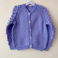 “Ice Cream Club” Handmade Purple Cardigan Size Approx 3-5 Years