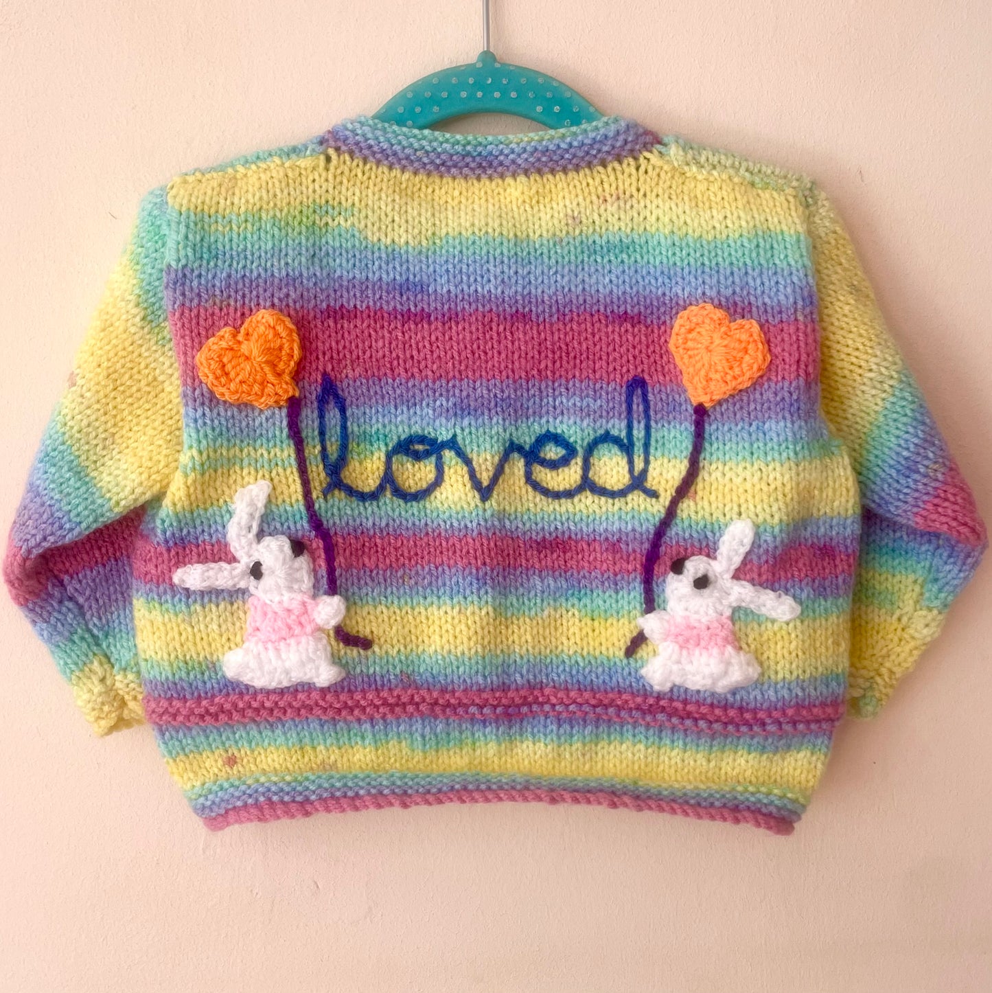 "Loved” Handmade Cardigan Size Approx 1-2 Years