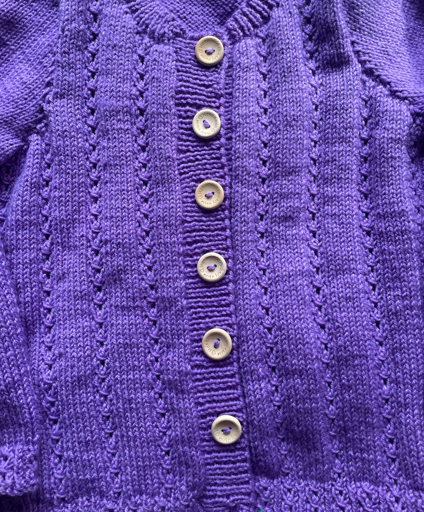 "Room On The Broom” Handmade Cardigan Size Approx 3-5 Years