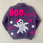 "BOO-tiful" Handmade Cardigan Size Approx 4-6 Years