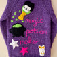 "Magic Potion Maker” Handmade Cardigan Size Approx 5-7 Years