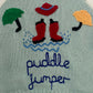 "Puddle Jumper" Handmade Cardigan Size Approx 4-6 Years