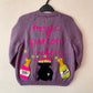 "Magic Potion Maker" Handmade Cardigan Size Approx 7-9 Years