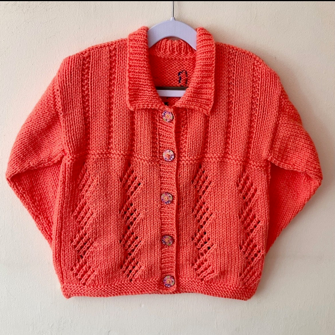 "Hocus Pocus" Handmade Cardigan Size Approx 3-5 Years