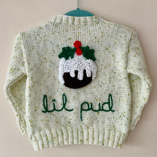 "Lil Pud" Handmade Cardigan Size Approx 1-2 Years