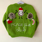 "Mince Pie Club” Handmade Cardigan Size Approx 4-6 Years