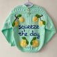 "Squeeze The Day" Handmade Jumper Size Approx 5-7 Years