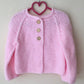 "Girl Power” Handmade Cardigan Size Approx 2-3 Years